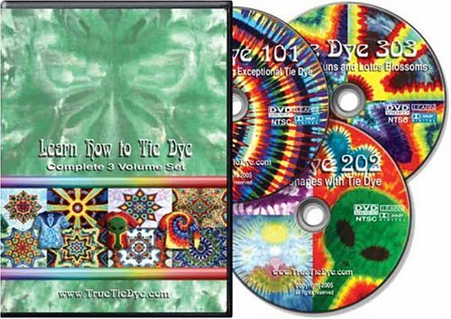 Learn How to Tie Dye | Complete Tie Dye DVD 3 Volume Set