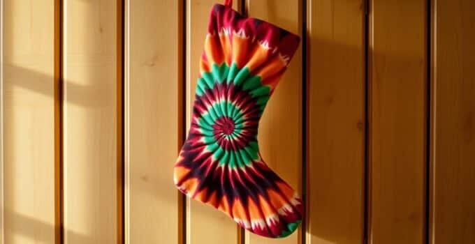 Handmade Tie Dye Christmas Stockings: Add Color to Your Holidays