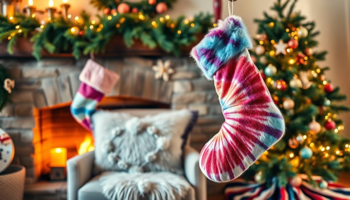 tie dye christmas stockings